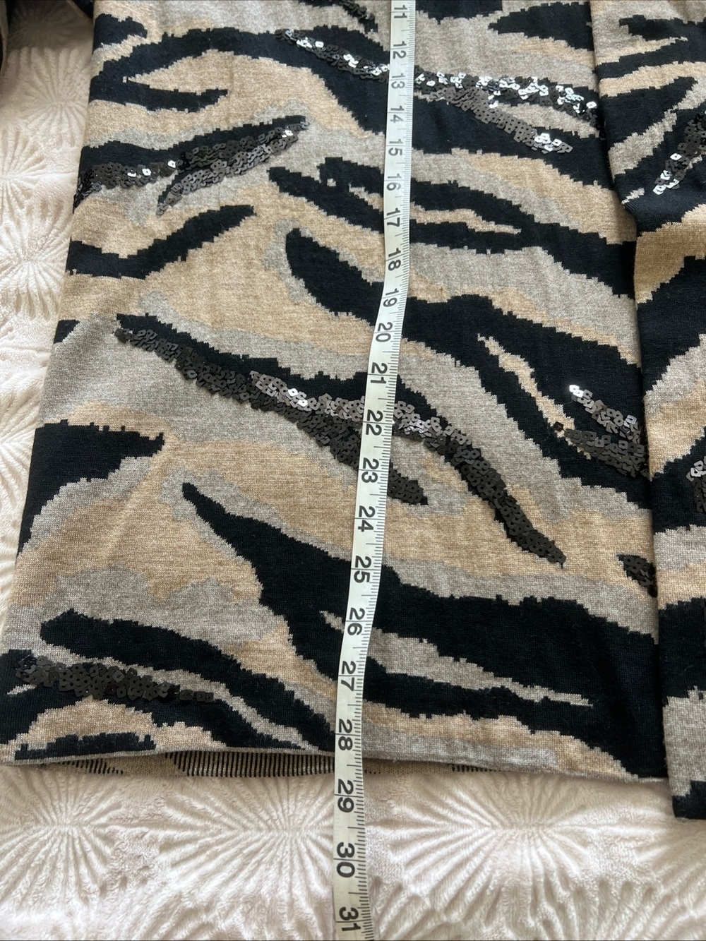 ZADIG & VOLTAIRE “MIA WE TIGER” pure wool boxy cardigan M/L - Picture 9 of 11